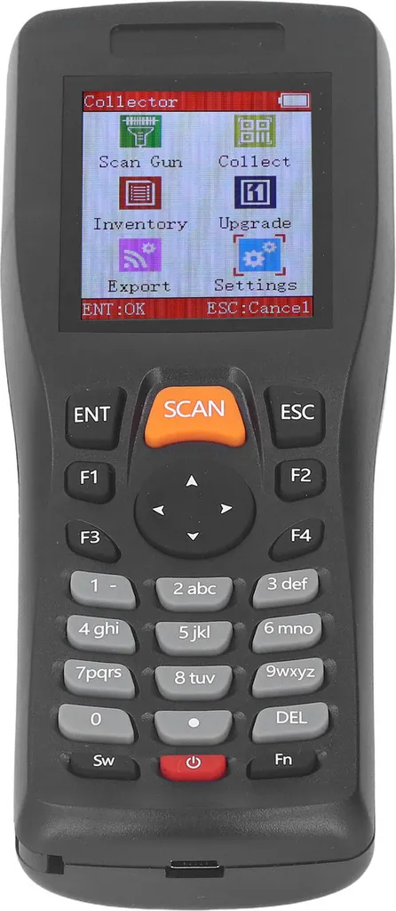 Lecteur Codes-Barres Sans Fil à Écran Couleur et Capteur CCD Avancé