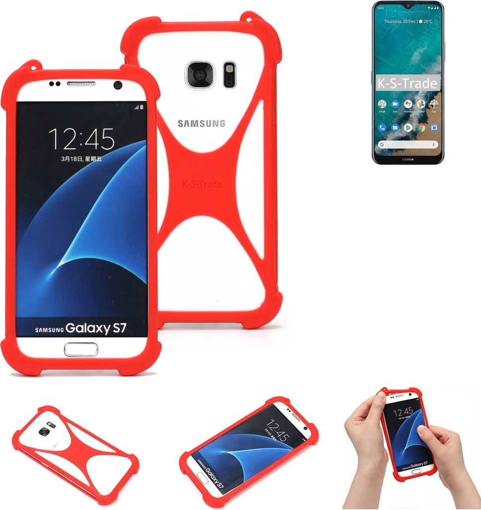 K-S-Trade Handy-Hülle kompatibel mit Nokia G50 Schutz-Hülle Bumper Silikon Schutz Hülle Cover Case Silikoncase Silikonbumper TPU Softcase