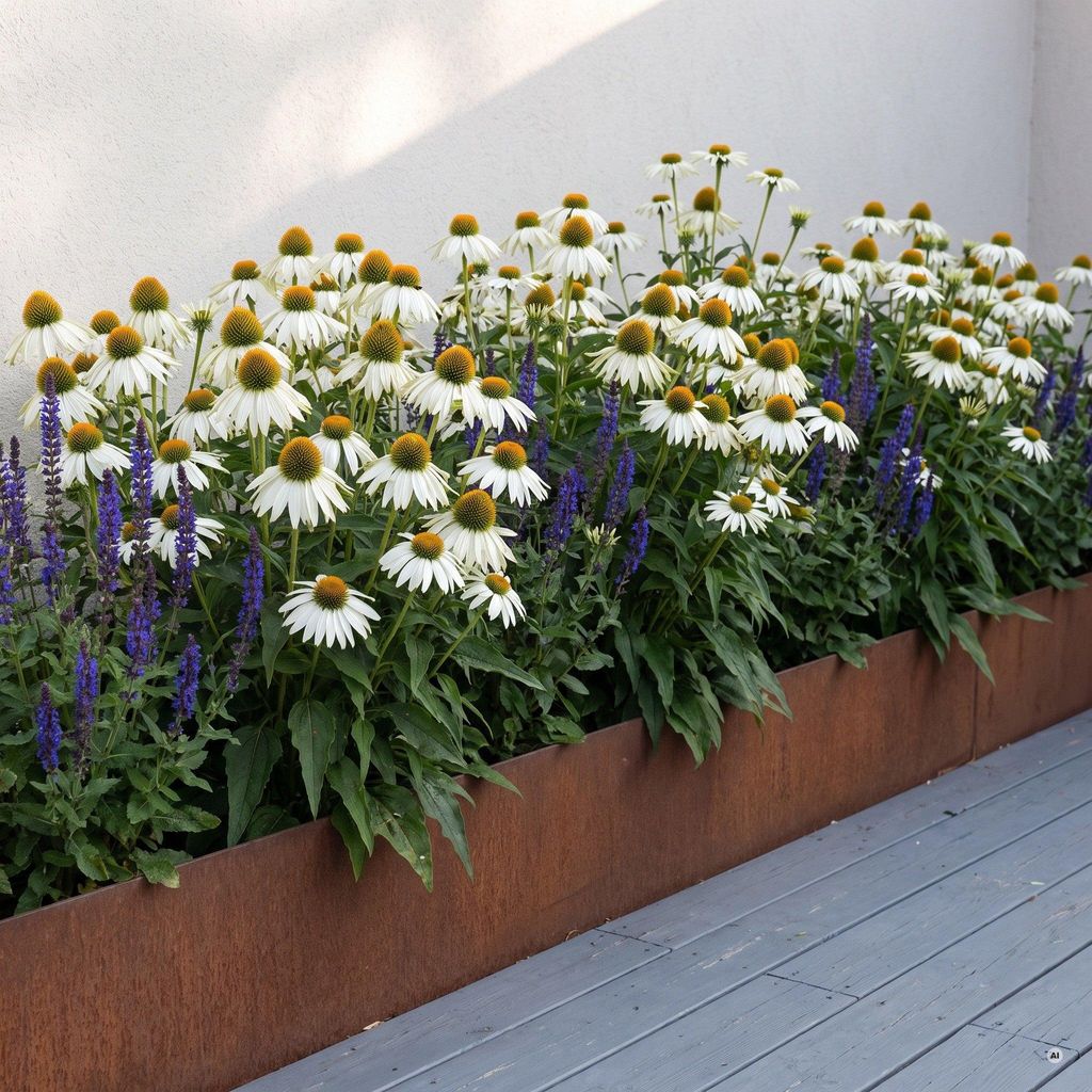 Stauden Gänge 1 x Echinacea purpurea 'PowWow White' - Produktbild 