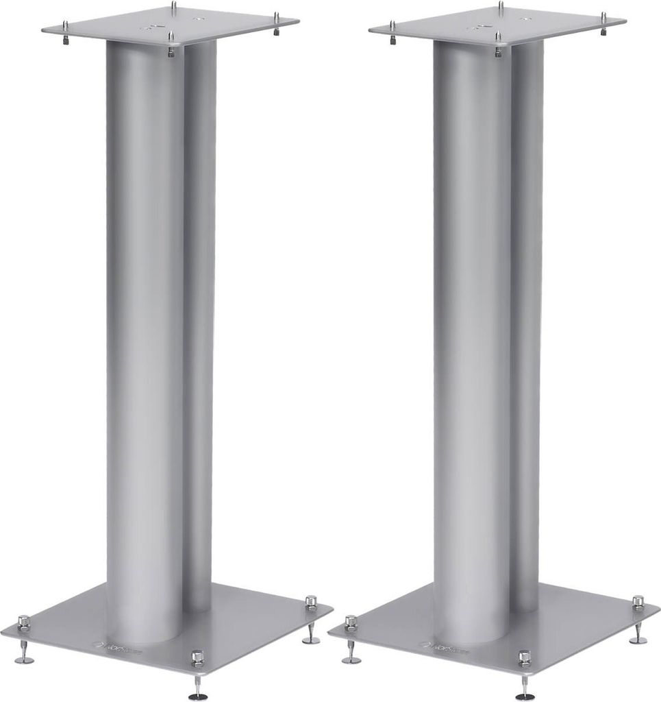Norstone STYLUM 2 SPEAK STANDS/PAIR/SILVER SATIN Produktbild 