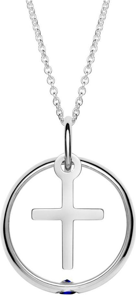 Unique 925 Silber Taufring Zirkonia Kreuzanhänger KTR0052