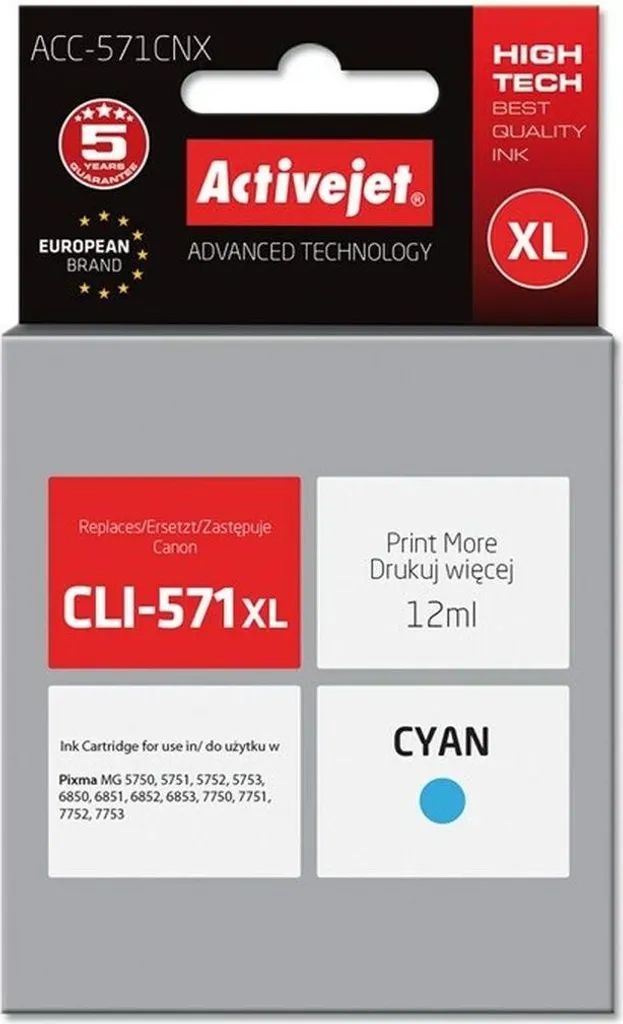 Cartuccia Ciano Activejet CLI-571XLC Supreme 12ml - Opinioni