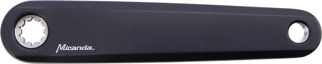 Manivelle Miranda Delta 0 170mm droite noir mat BNI pour vélo électrique