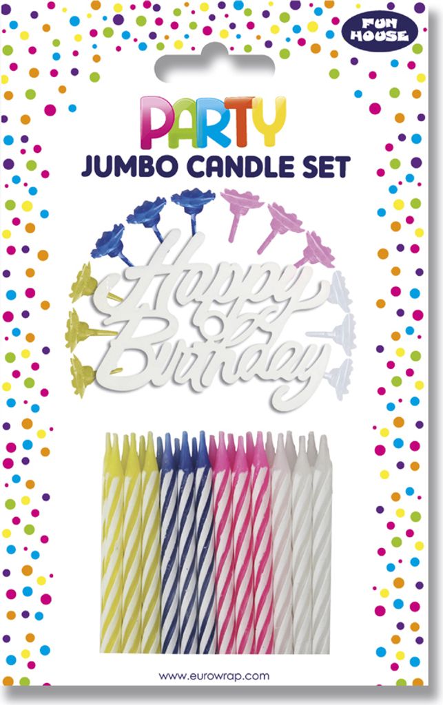 Clairefontaine Geburtstagskerzen-Set II 37-teilig