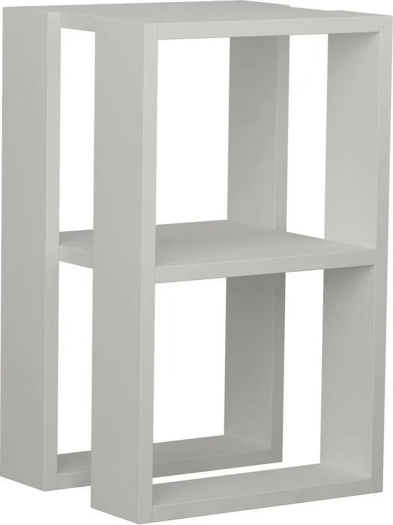 Table de chevet pour petits espaces Alfreda 30x30x55 cm Blanc moderne