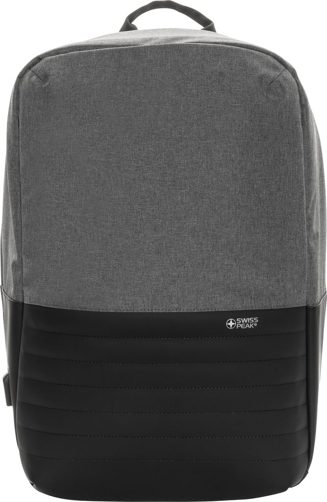 Swiss Peak - Rucksack für Laptops "Aware", RFID, 11L XD846 (Einheitsgröße) (Grau)