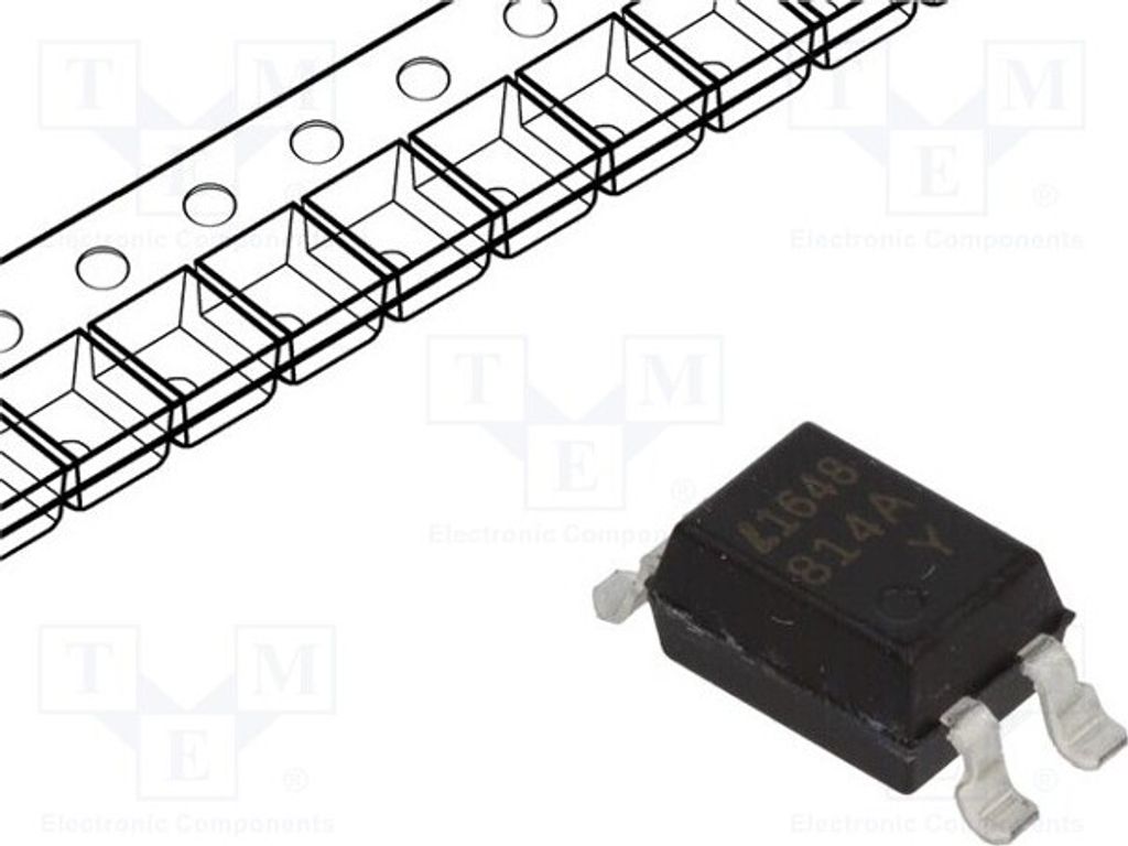 2x Optokoppler Kanäle: 1 SMD Uce: 35V LTV-814S-TA1-A Optokoppler - ausgang