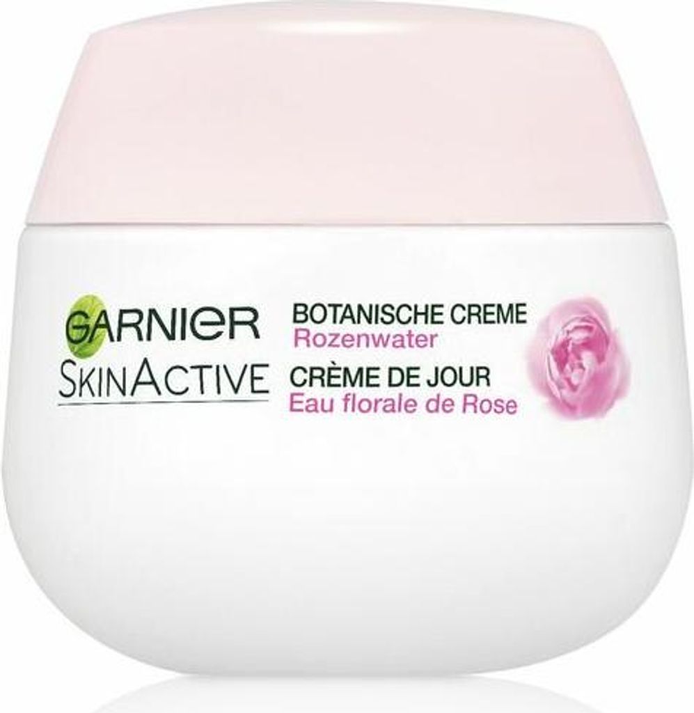 Garnier - SkinActive - Botanische Tagescreme - Rosenwasser - Trockene & Empfindliche Haut - 50 ml - 1 Stück