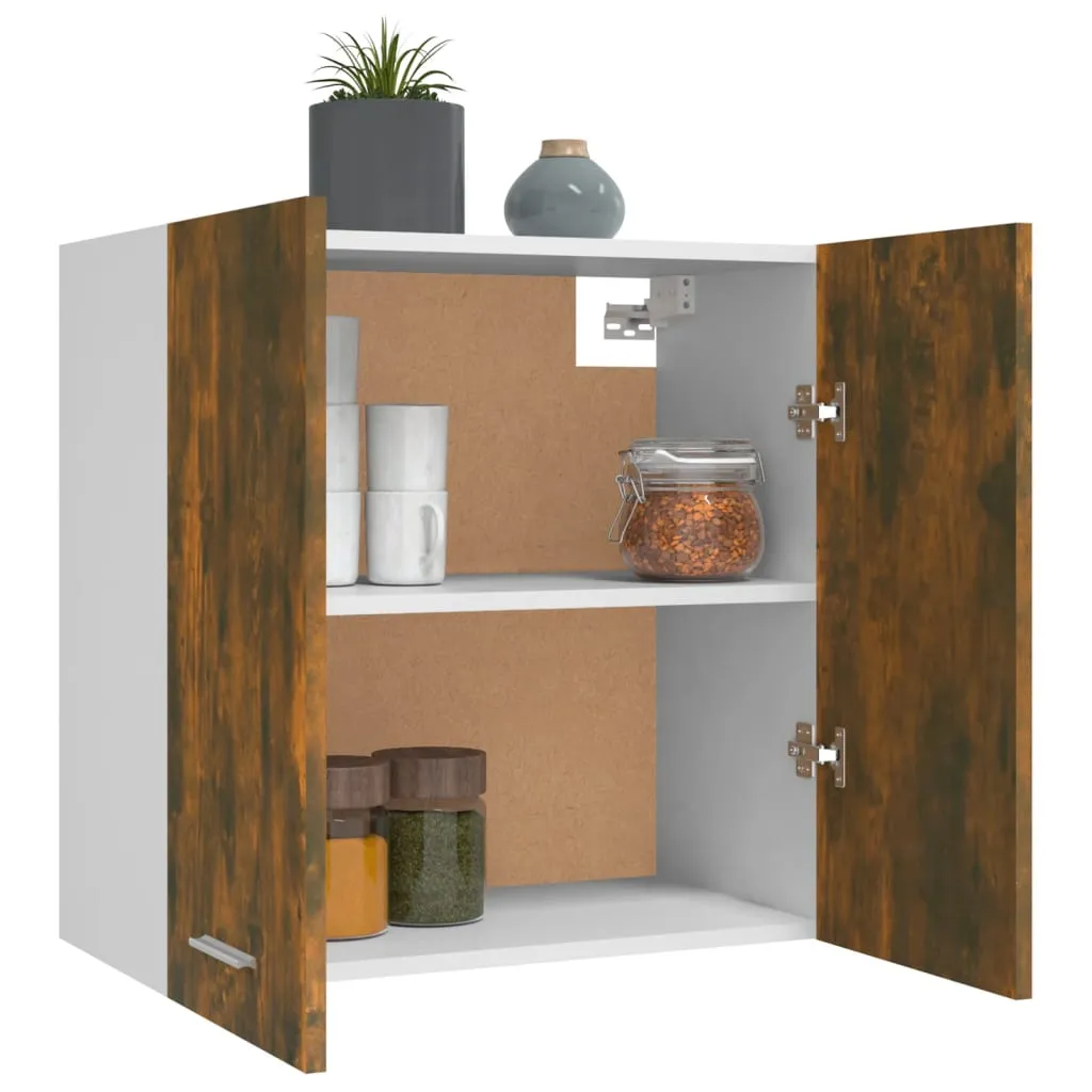 vidaXL Armadio a muro in rovere fumé 60x31x60 cm materiale a base di legno - Armadi da cucina - 5