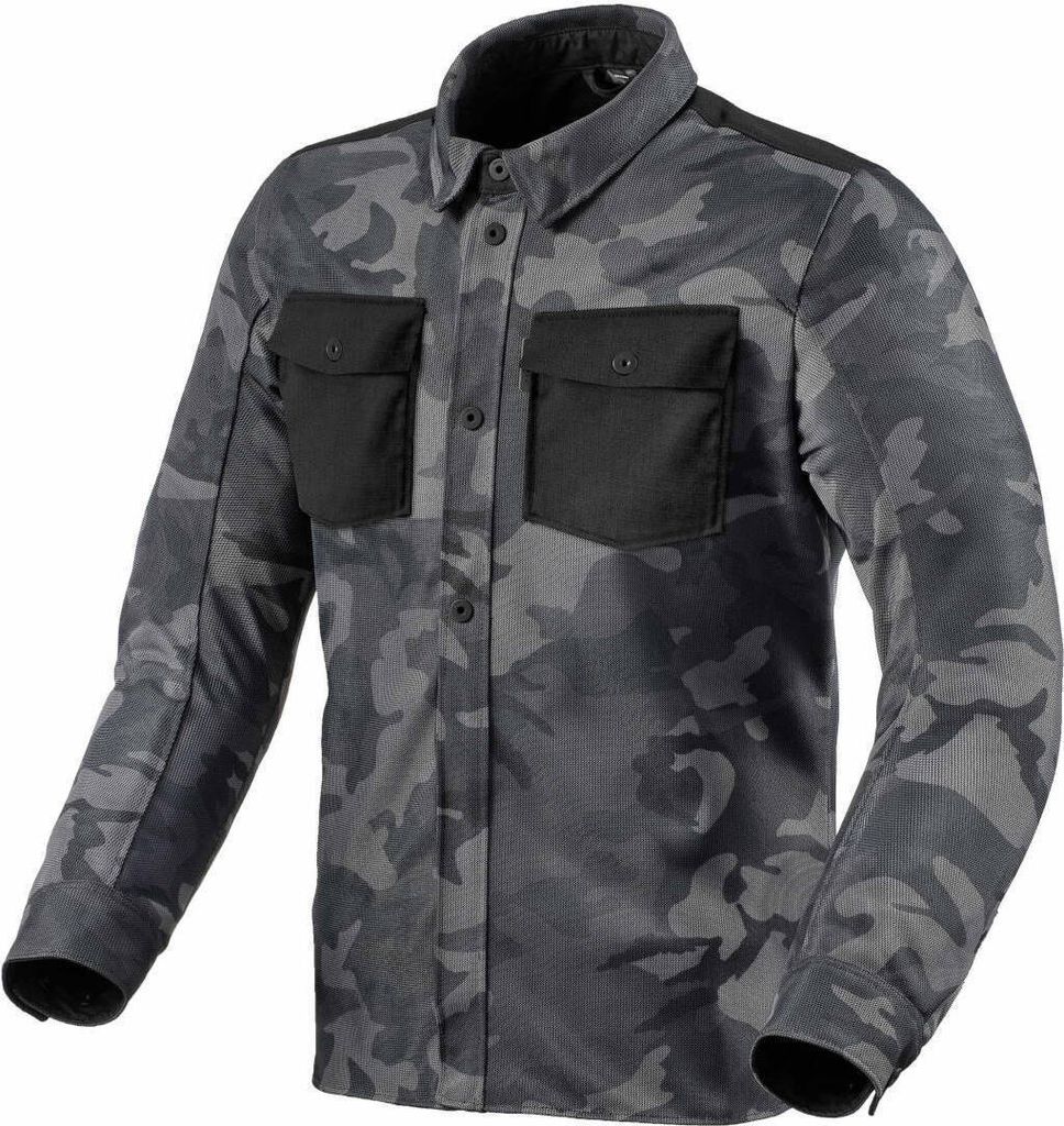 Rev'it! Overshirt Tracer Air 2 Camo Dark Grey S Polyamid Shirt