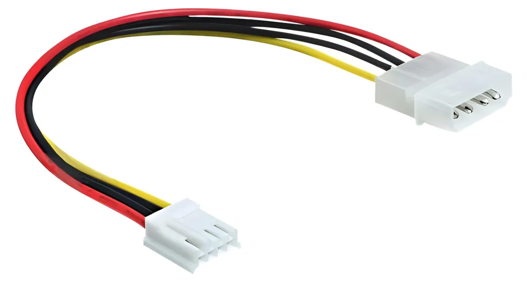 Delock 83184 Adattatore Power Molex a 3.5 Floppy 4 Pin 22cm Interno
