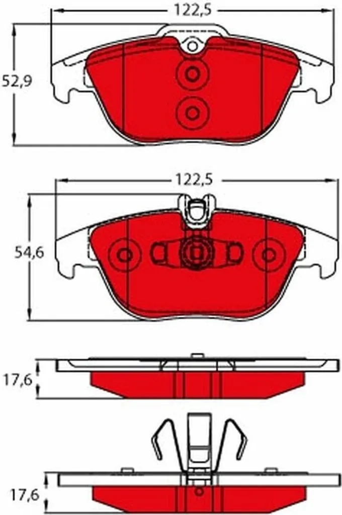Plaquettes de Frein pour Mercedes Classe C S204 W204 TRW GDB2051DTE OE