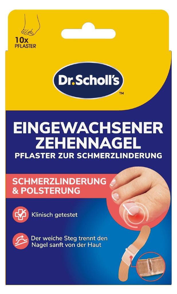 Dr. Scholl’s Pflaster für eingewachsene Zehennägel, Produktbild 