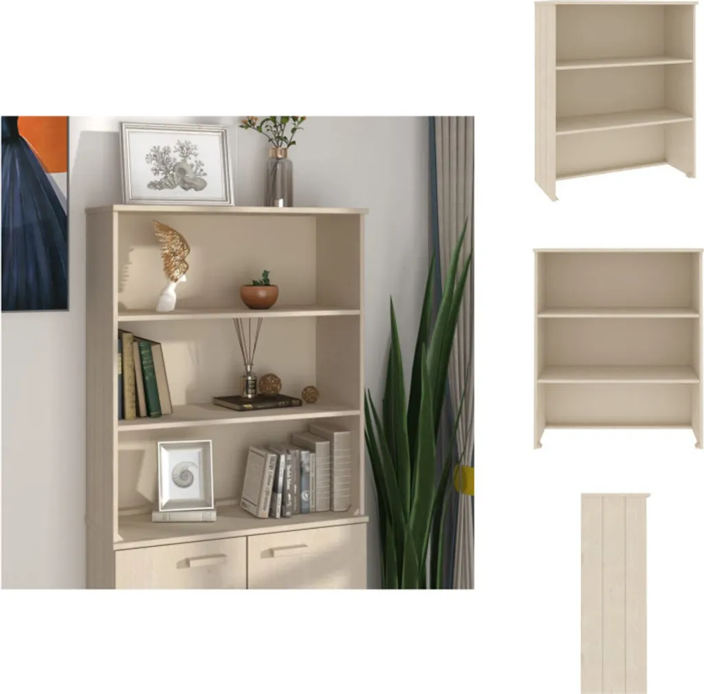 vidaXL Credenza Alta HAMAR 85 cm Legno Pino Massello Marrone Miele