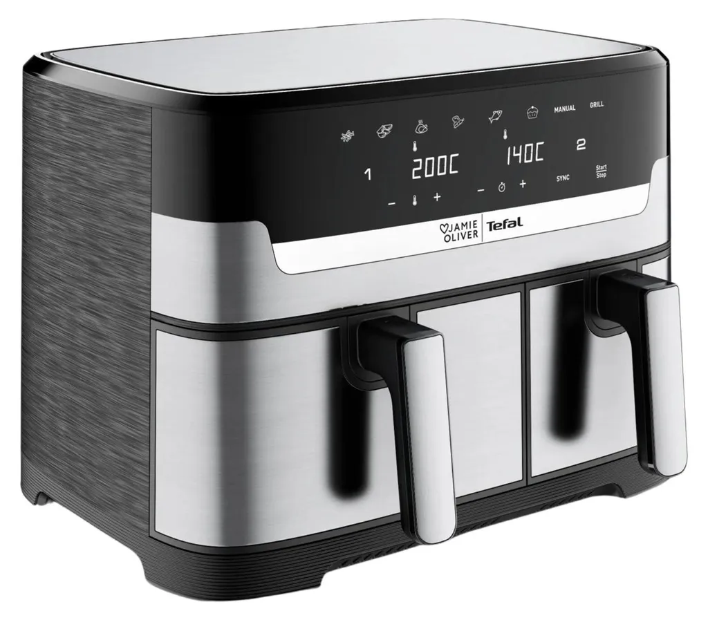 Air Fryer Tefal double bac avec 8 modes de cuisson pour toute la famille