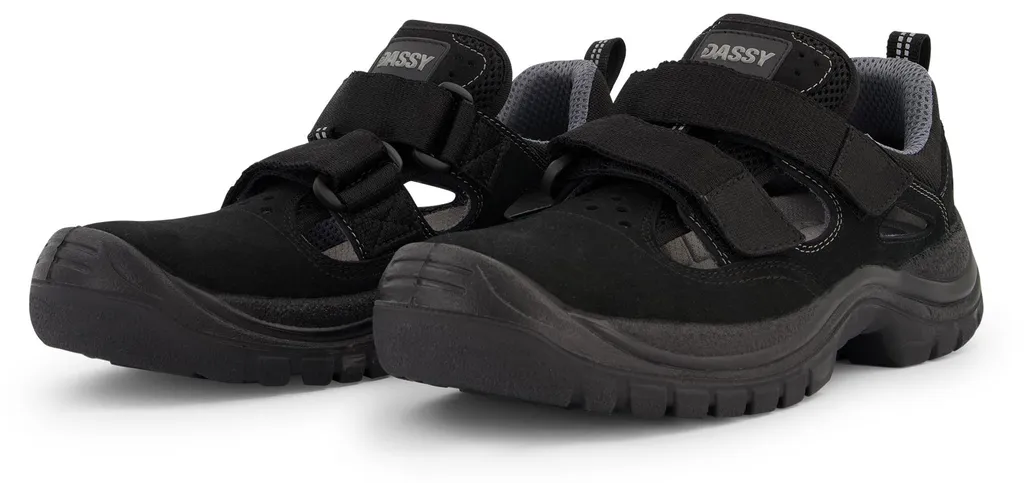 Sandale de sécurité aérée S1PL DASSY Achilles 10003 en noir