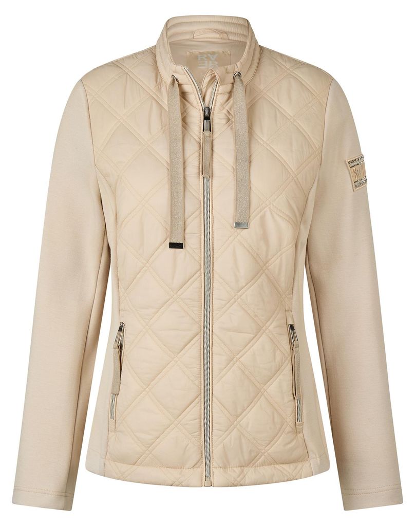 RABE Jacke Beige Stehkragen Reißverschlusstaschen Produktbild 