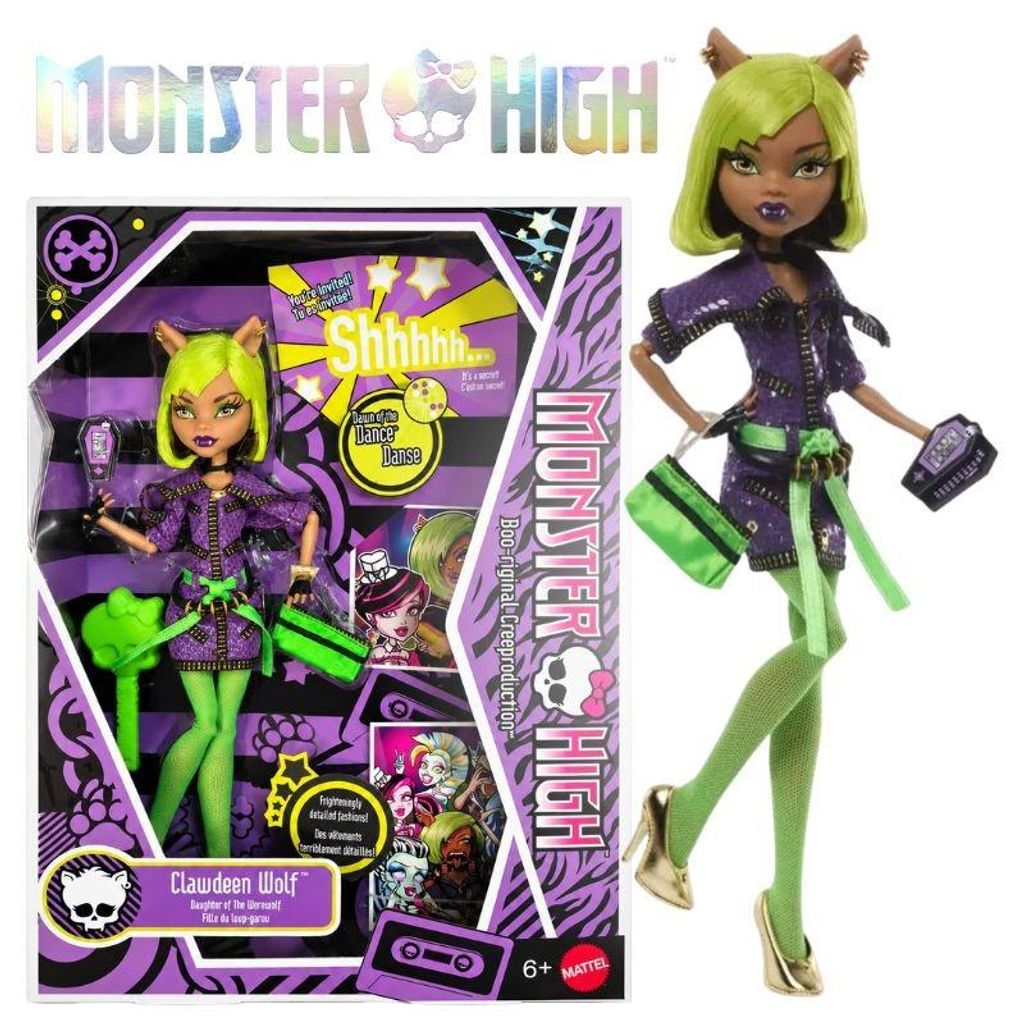 Bambola Monster High Dawn of the Dance Clawdeen Wolf con Immagine del prodotto 