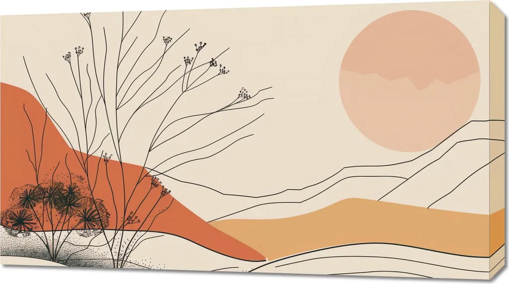 Quadro Moderno Duna Desertica 90x50: Decorazione Parete di Classe