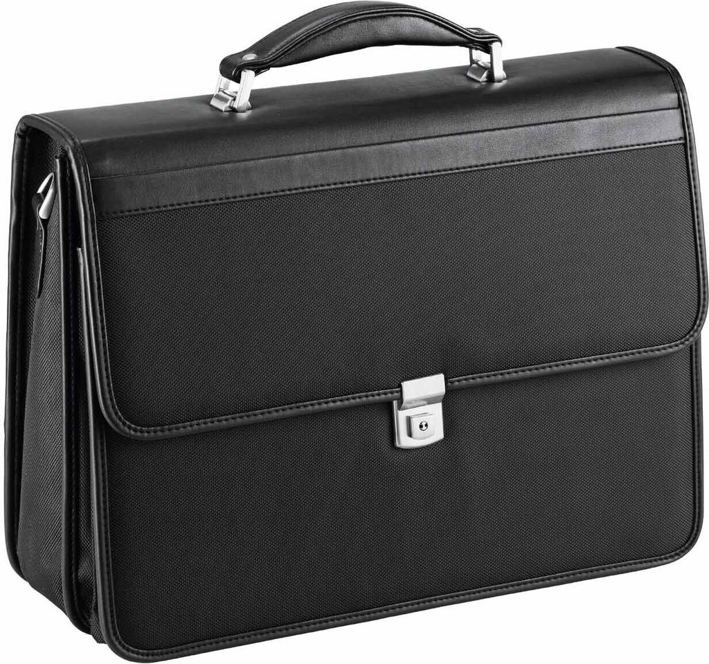 d & n Lederwaren 5668 Aktentasche schwarz ca. 43 x 32 x 16 Produktbild 