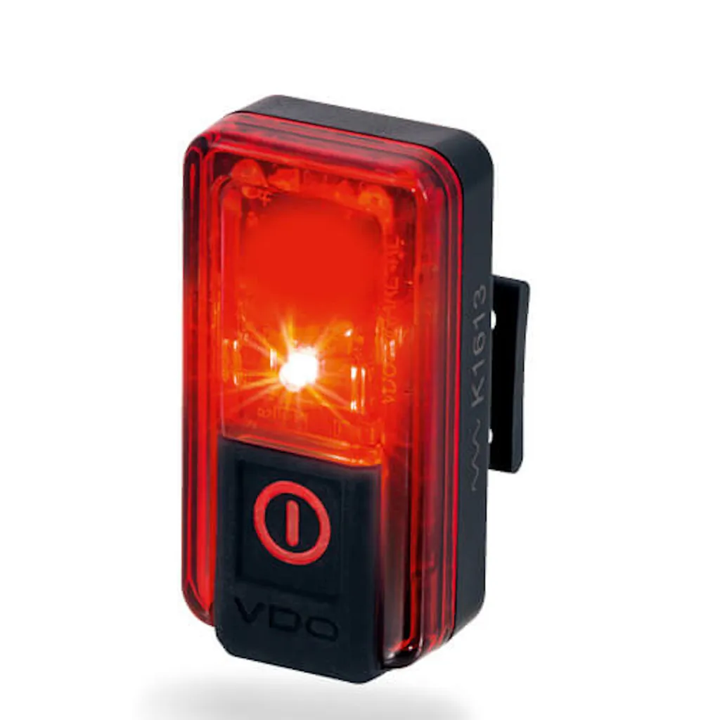 VDO 40061 Eco Light Red Plus Feu Arrière Vélo avec Fonction Feu Stop