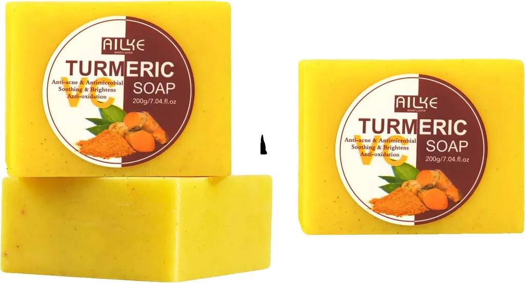 Pain dermatologique au curcuma nettoyant et hydratant - Pack de 3