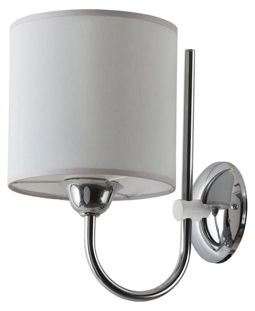 Applique murale chambre grise en tissu - Jupiter TWINGO 1xE27 Design