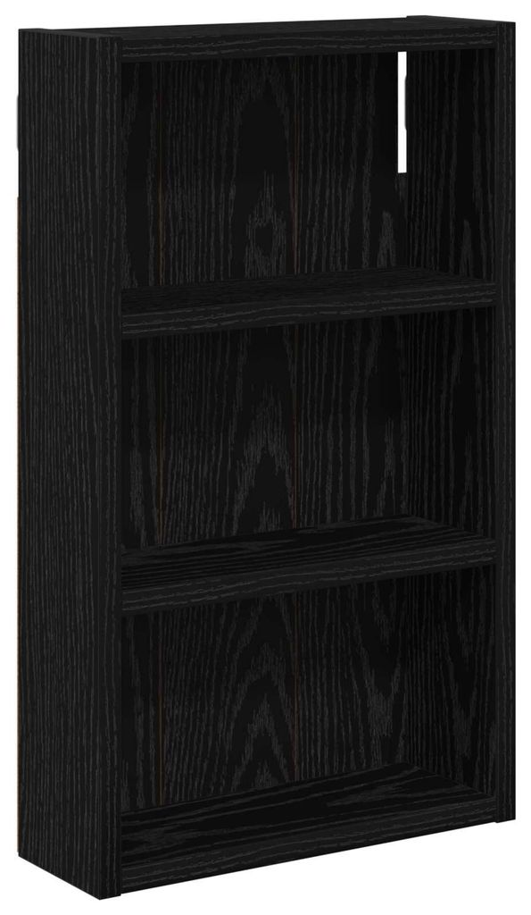 Badezimmer-Wandschrank mit Regal Schwarze Eiche 30 x 10 x 50 cm