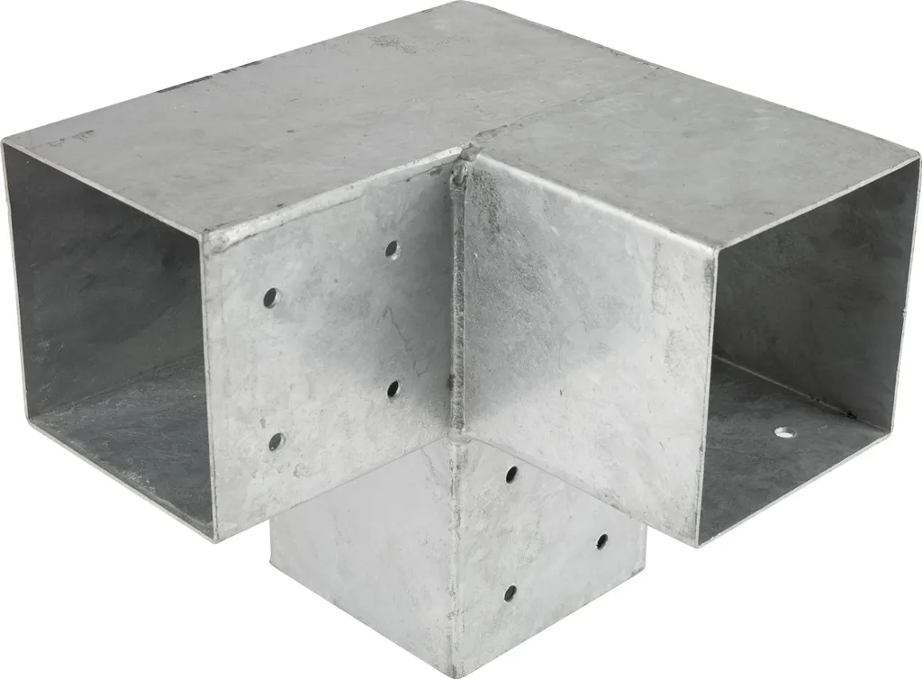 Giunto Angolare Cubo per Pergola 12x12 cm - Connettore Acciaio Robusto