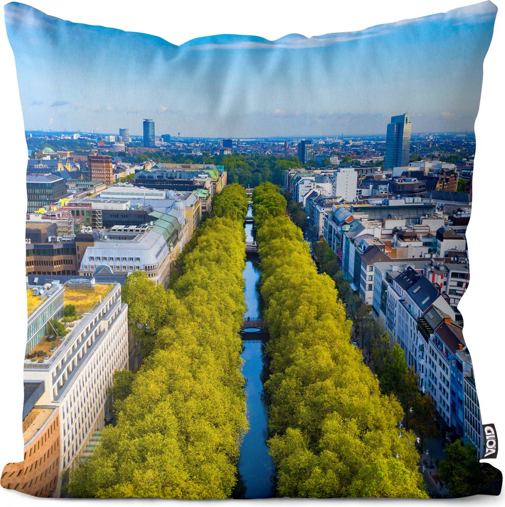 VOID Düsseldorf Königsalle Kissenbezug Kissenhülle Deko Outdoor Dekoration Garten Dekokissen