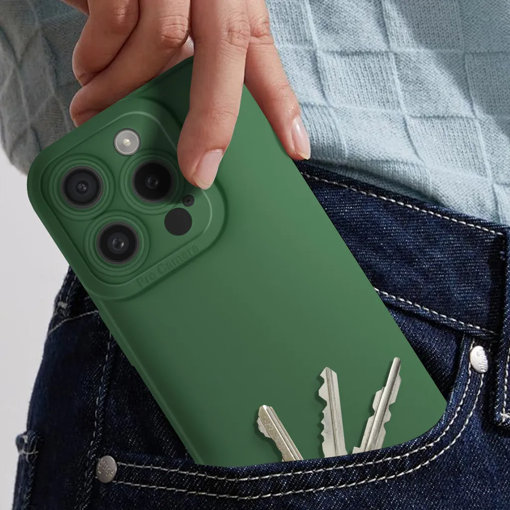 Cover Silicone Avizar iPhone 15 Pro: Protezione Fotocamera e Shock - 3