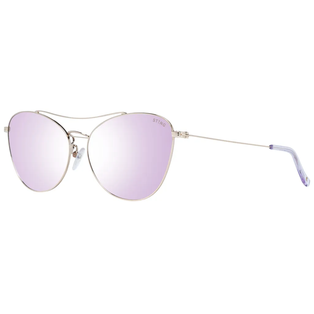 Monture dorée Sting SST218 lunettes de soleil légères taille 55 femme