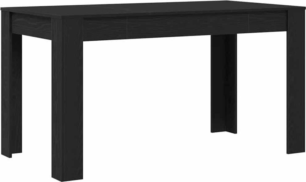 vidaXL Esstisch Schwarze Eiche 140 x 74,5 x 76 cm Produktbild 