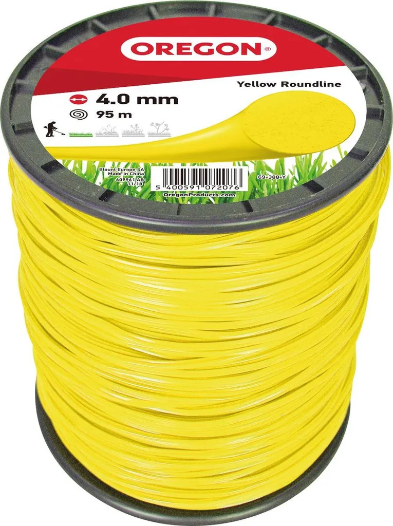 Fil pour débroussailleuse puissante Oregon 4,0 mm x 95 m spécial herbe