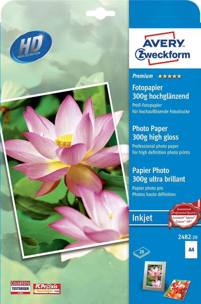 Carta Fotografica Avery 2482 A4 300g - Rendi Eterni i tuoi Ricordi