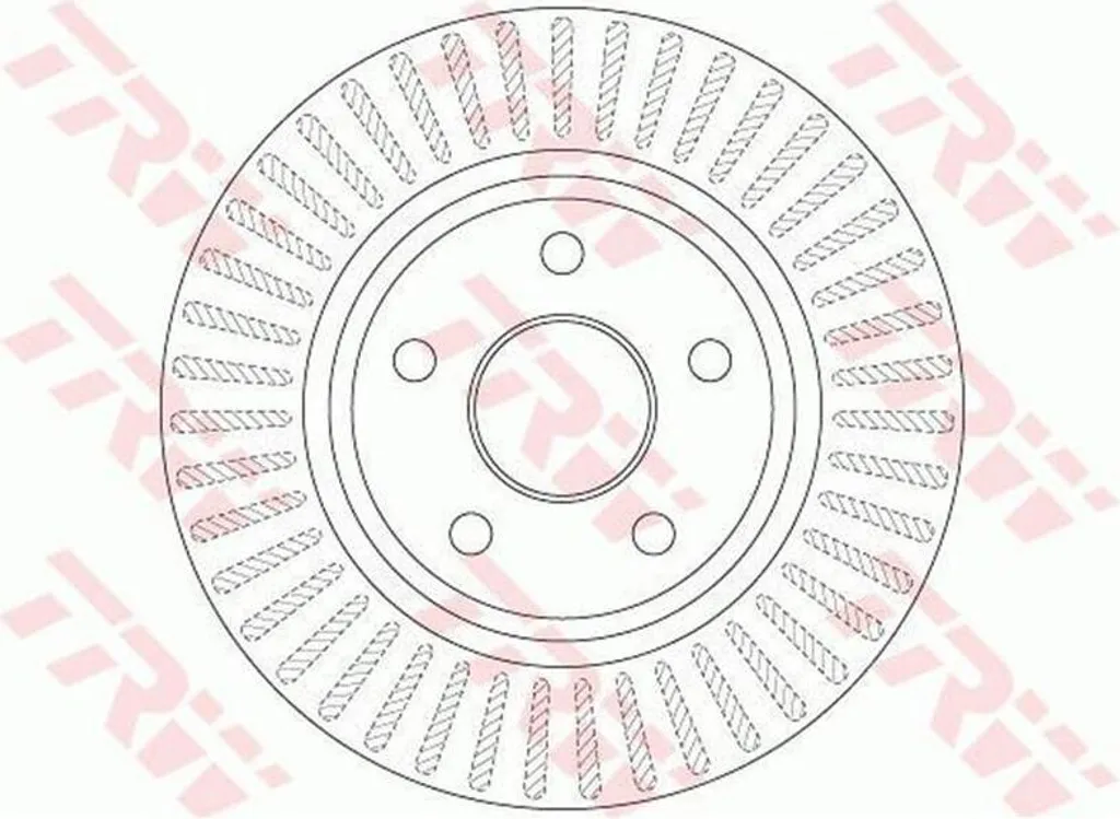 2x Disques de frein TRW DF6251 pour Jeep Grand Cherokee III WH WK
