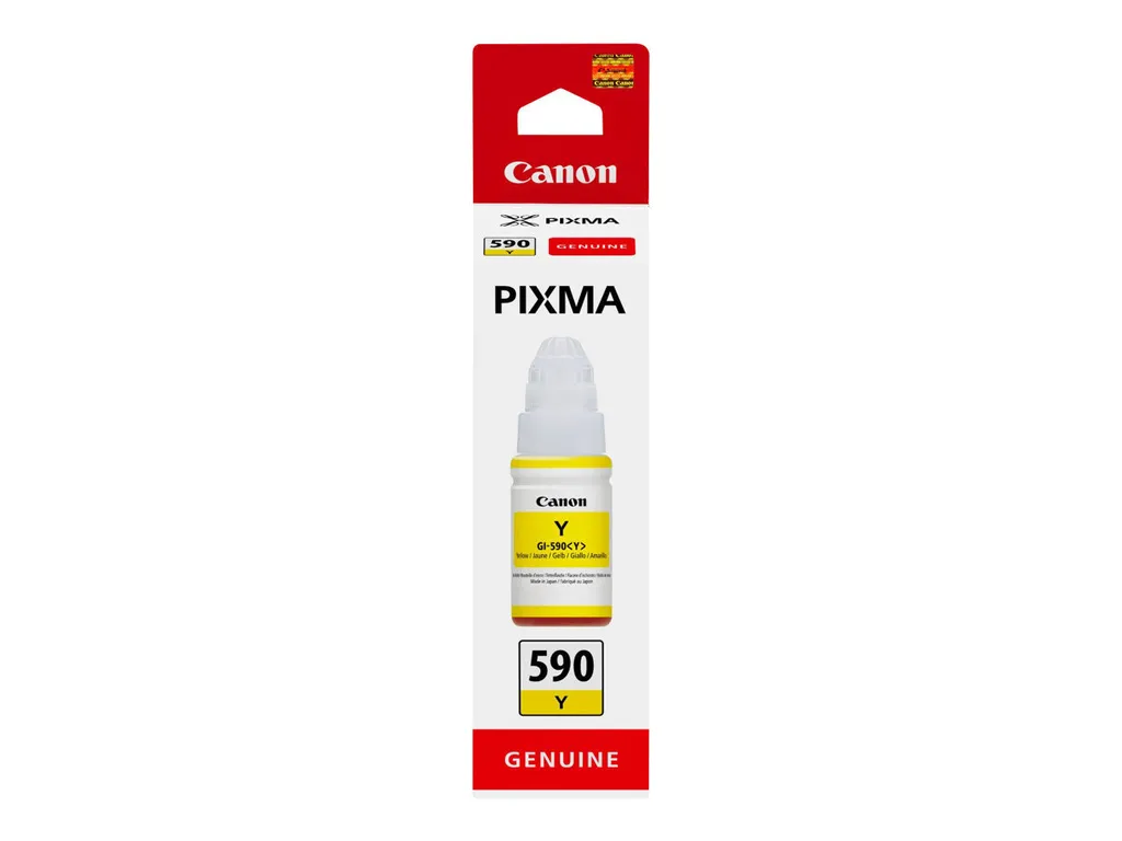 Canon GI 590 Y - 70 ml - Gelb - originale - Nachfülltinte - per PIXMA G1501, G1510, G2500, G2501, G2510, G3410, G3500, G3501, G3510, G4410, G4500, G4511