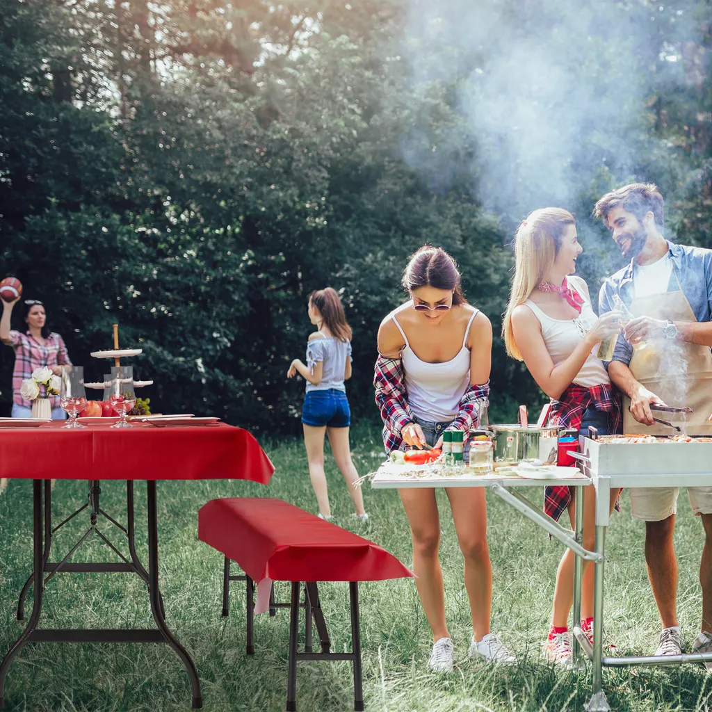 set di 3 cuscini per tenda da birra relaxdays - 3