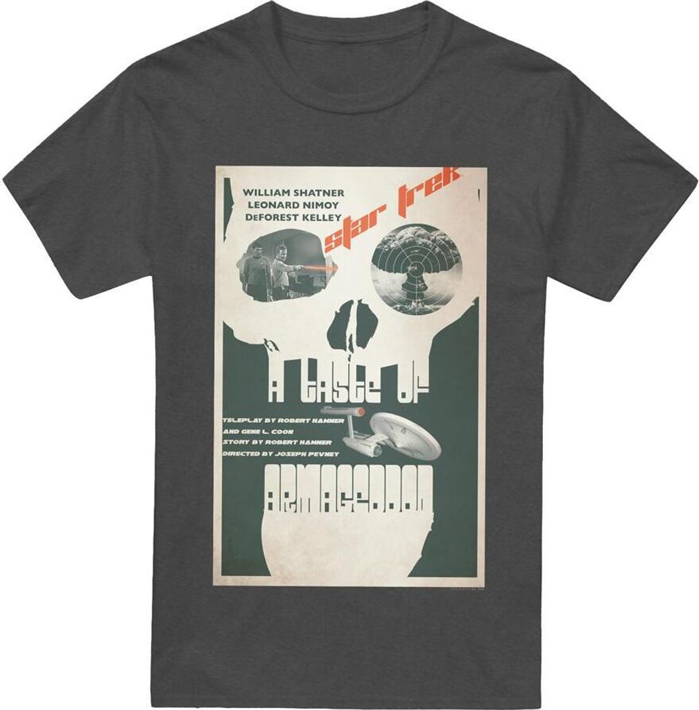 Star Trek - "The Original Series Episode 23" T-Shirt für Herren/Damen Uni TV17719 (XL) (Holzkohle)