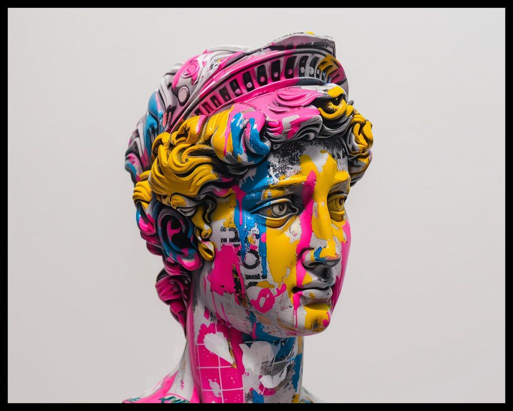 Plakat 76x60,5cm Klassisch aber Bunt