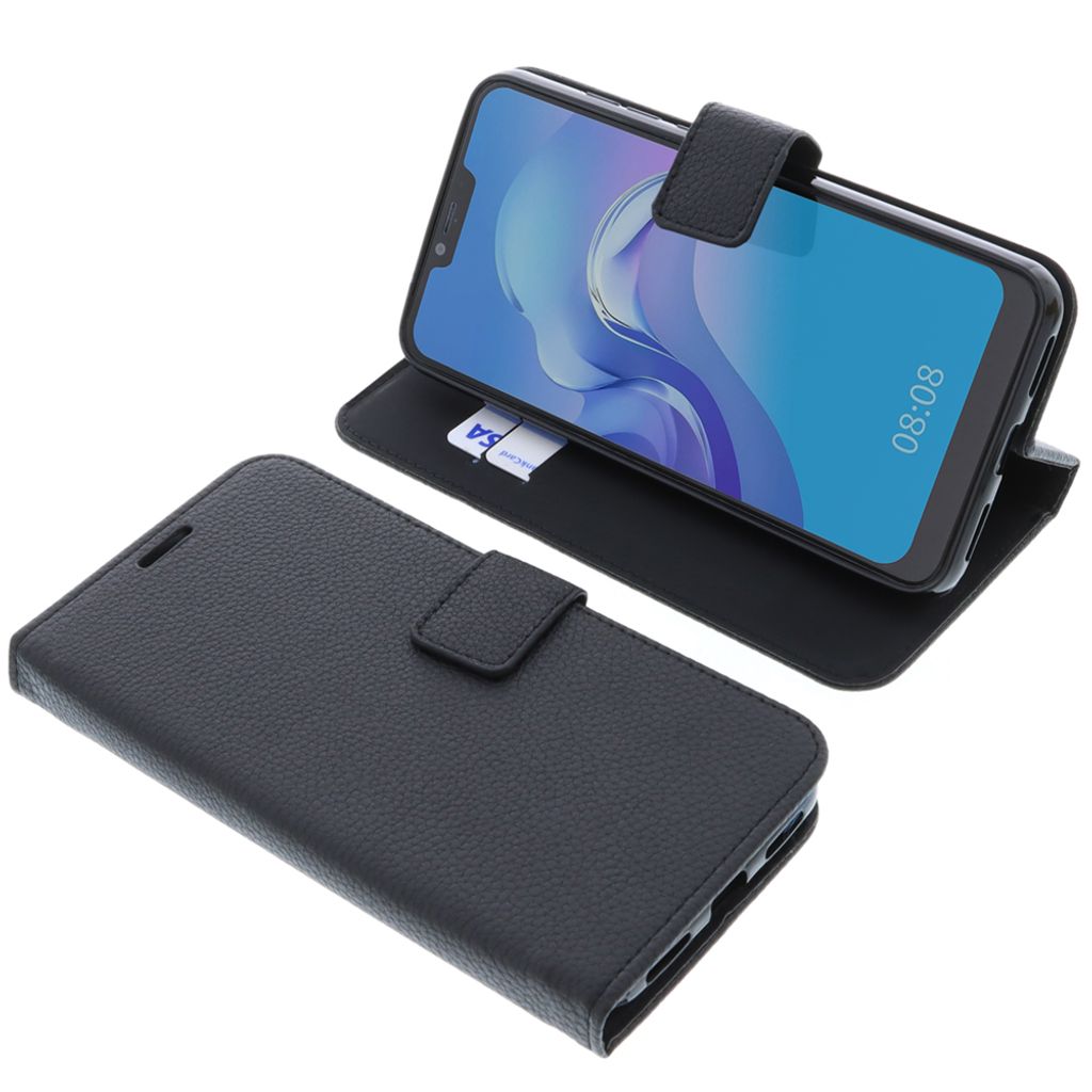 foto-kontor Tasche kompatibel mit Cubot C20 Book Style schwarz Schutz Hülle Buch