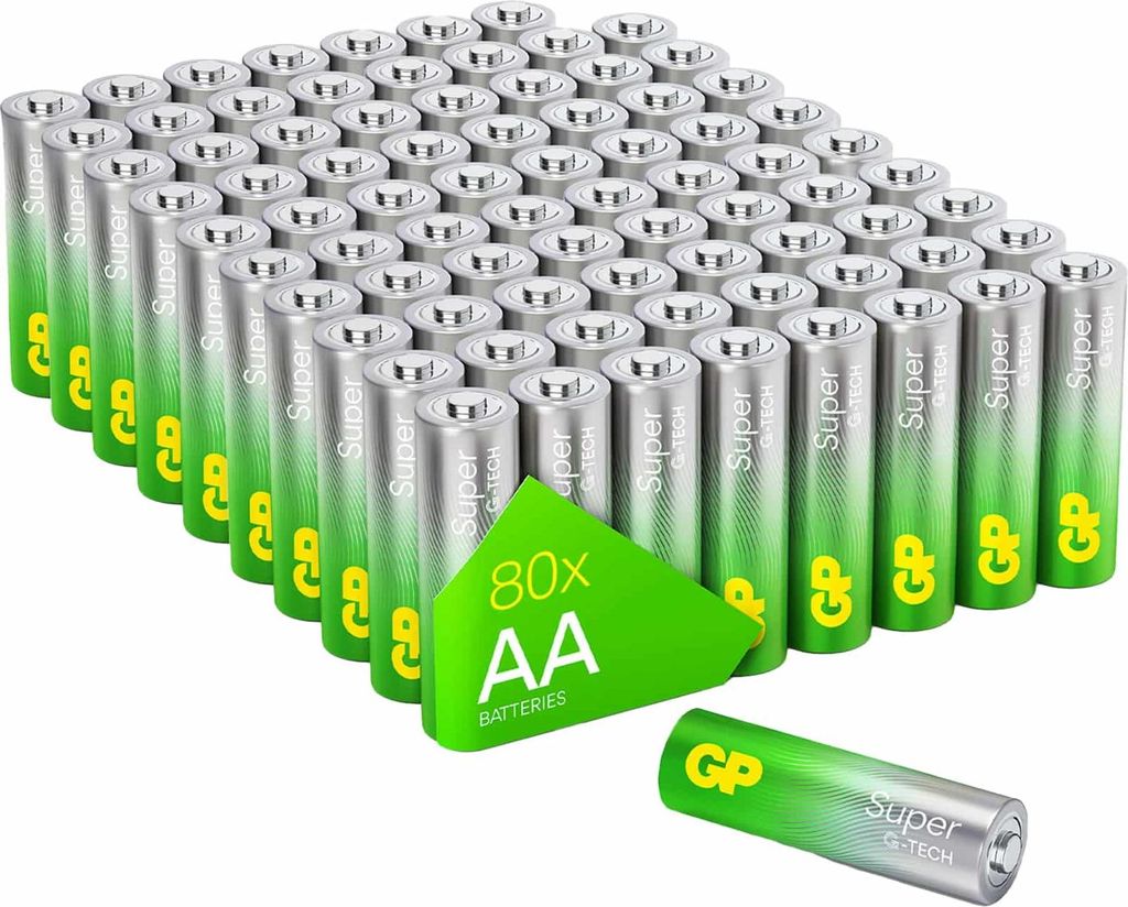 1x80 GP Super Alkaline AA Mignon Batterien Blister 03015AS80