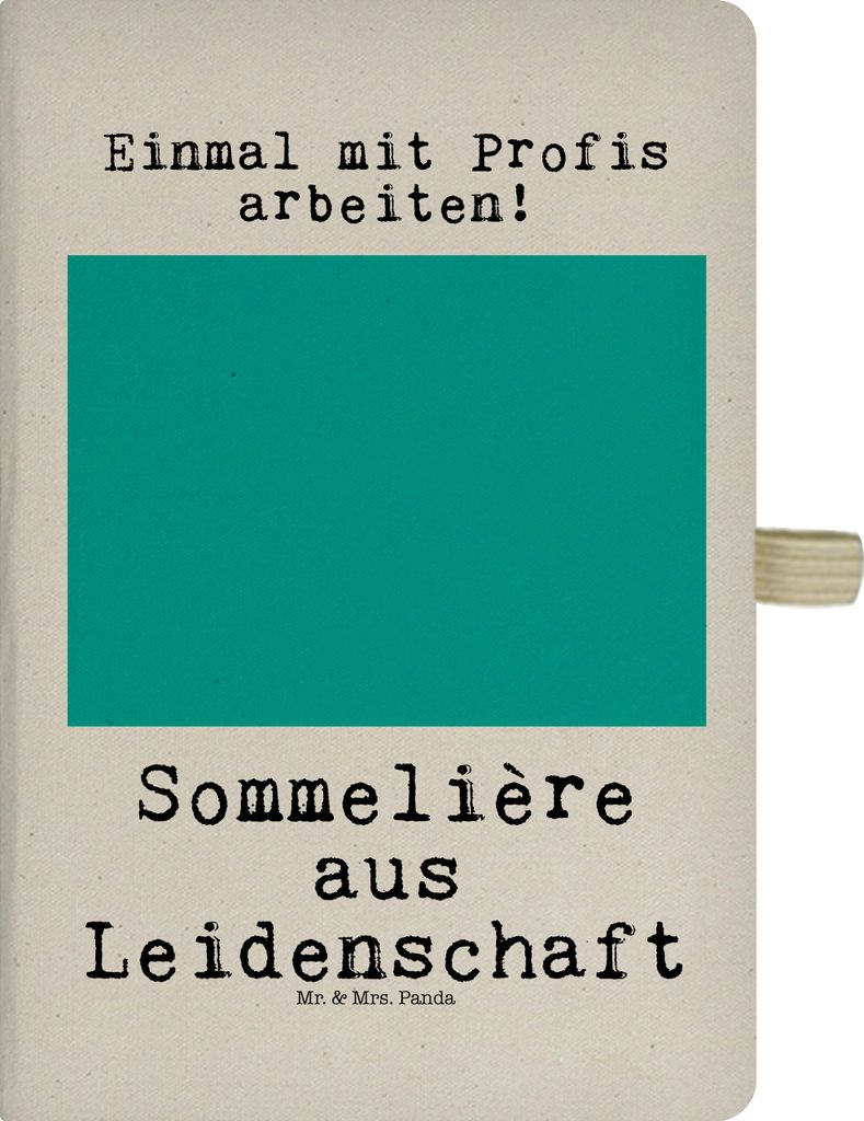 Mr. & Mrs. Panda Tagebuch Sommelière Leidenschaft - Transparent - Geschenk, notizbuch, Skizzenbuch, Journal, A5, Kladde
