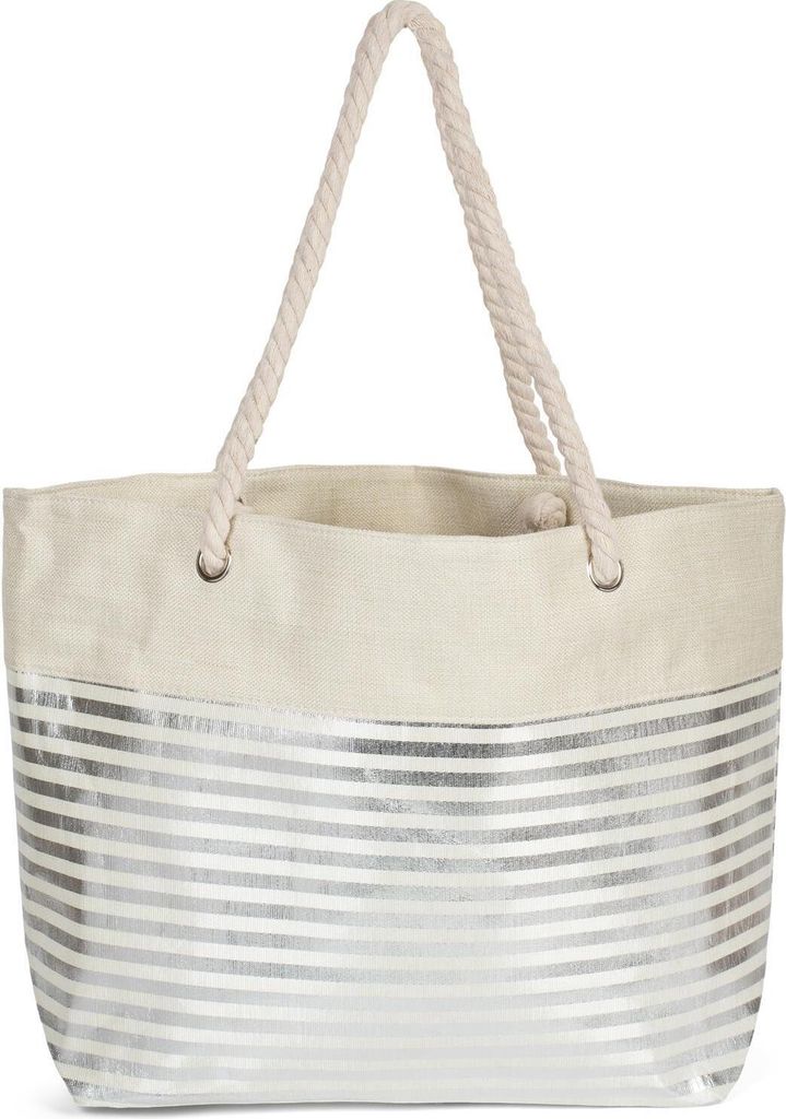 styleBREAKER Damen XXL Strandtasche mit Reißverschluss und Produktbild 