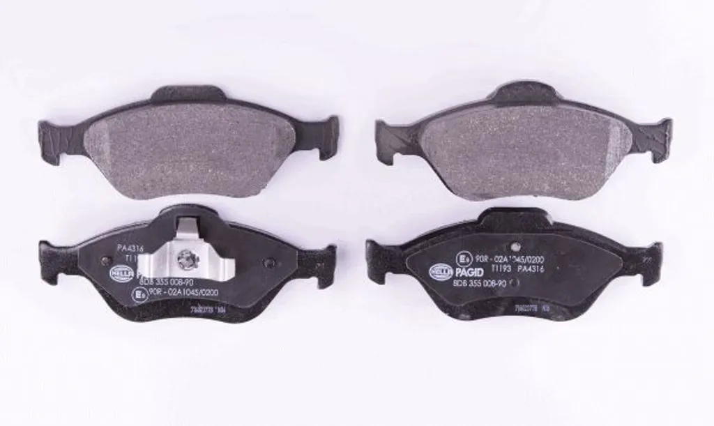 HELLA Plaquettes de Frein avec Revêtement Anti-Bruit et Anti-Vibration