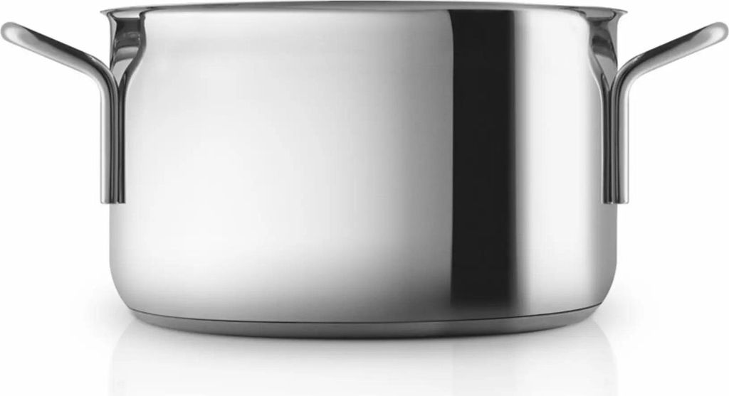 Eva Trio Stainless Steel Topf, Kochtopf, Induktionsgeeignet, Aluminium, Edelstahl, Polished Steel, 3.6 L, 302436