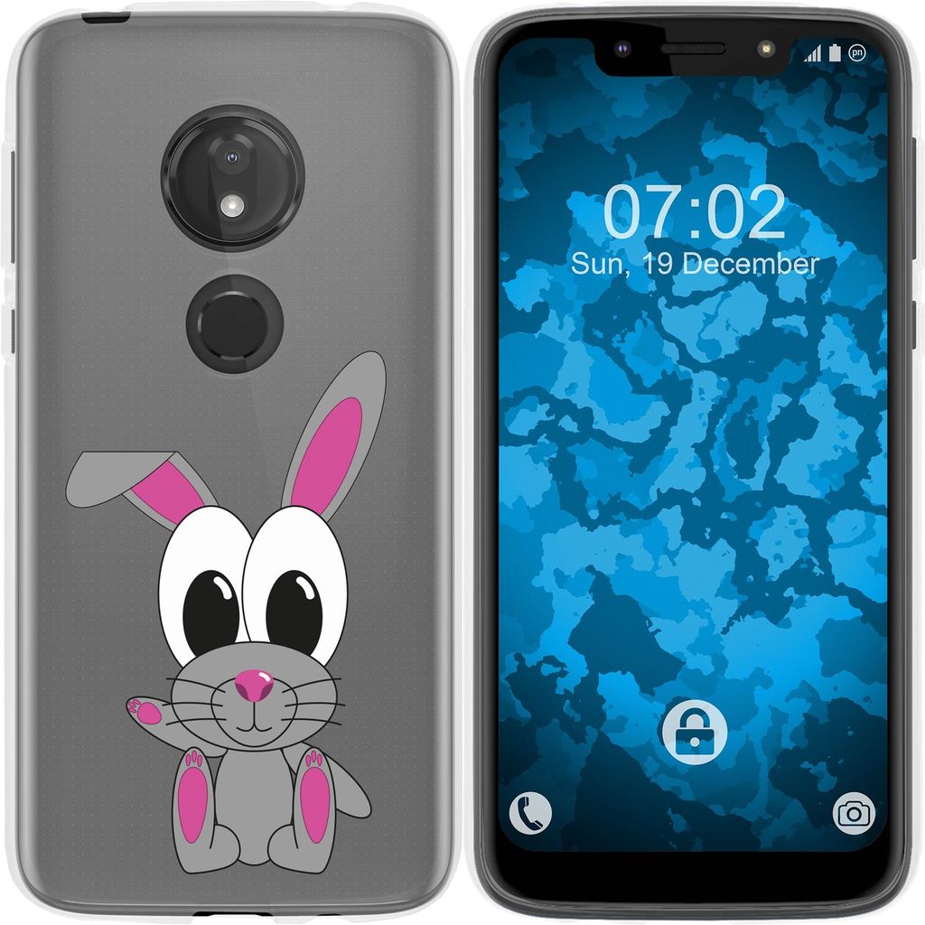 PhoneNatic Case kompatibel mit Motorola Moto G7 Play Silikon-Hülle Cutiemals M4