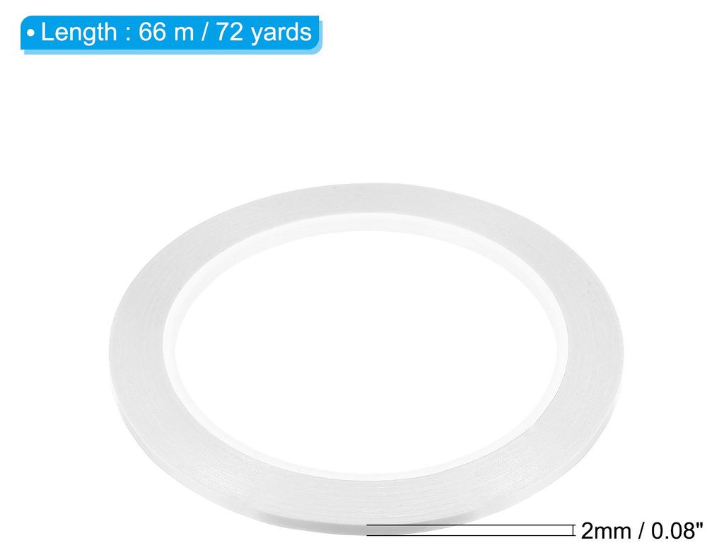 2mmx66m Feine Linien Klebeband Wei?, 5 Rollen PET Klebestreifen Selbstklebend Dš¹nnes Zierstreifen, Whiteboard Klebeband Wasserdicht Gitter Marki...