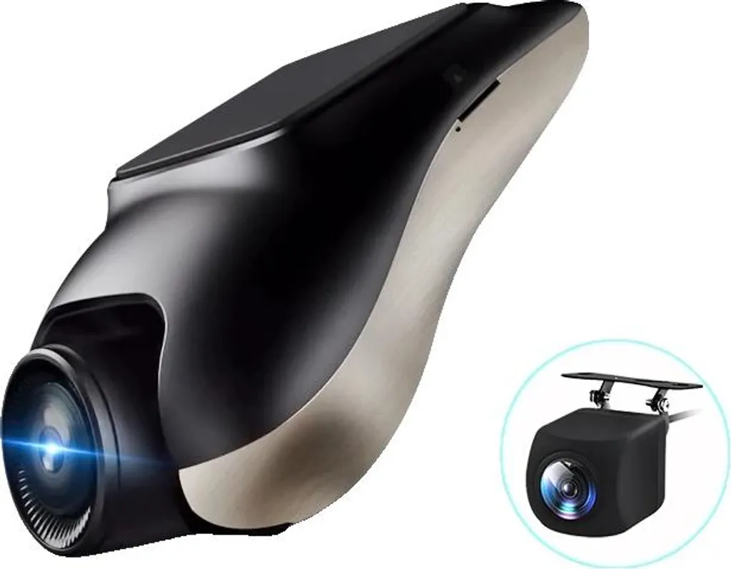 Dashcam, registrazione 720P, angolo di visione 120°, 1080P anteriore e 720P posteriore, 64G-a