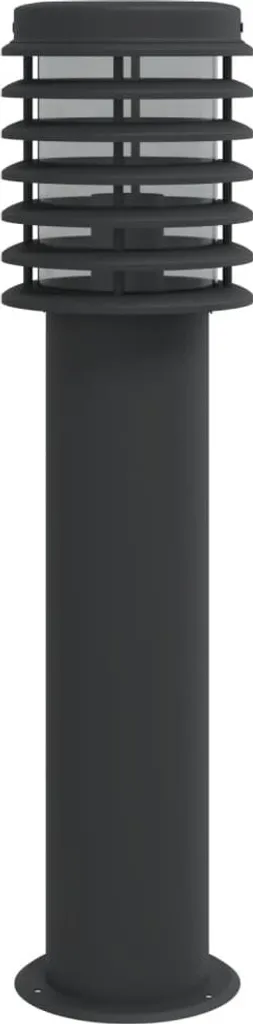 Lampe d'allée 60 cm noire en acier inoxydable résistante aux intempéries